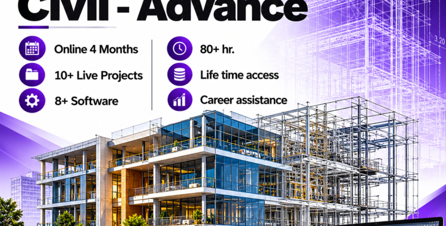BIM Civil Advance PG Program Poster